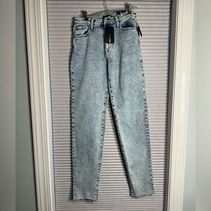 NWT acid wash jeans long